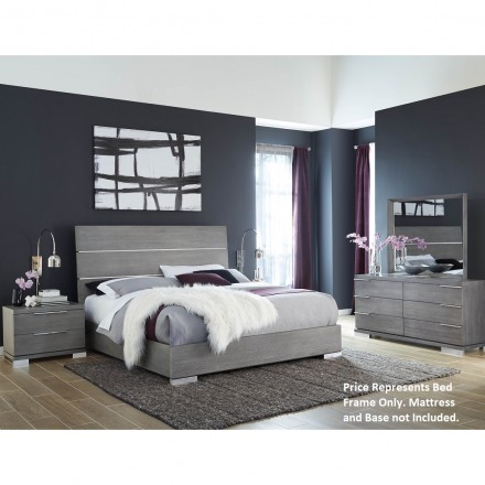 Milano Grey King Bed Frame                                  