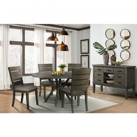 Cato 5-pc Grey Counter Height Dining Set                    