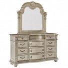 Cavalier Silver Dresser & Mirror                            