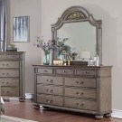 Syracuse Gray Dresser & Mirror                              