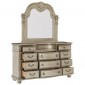 Cavalier Silver Dresser & Mirror                            